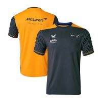 The new 2022 formula one racing suit short sleeve T-shirt Polo McLaren drivers in same movement speed dry summer clothes