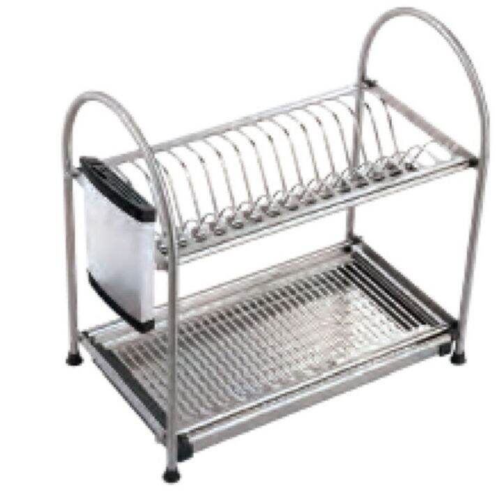 2 tier Stainless Steel dish rack Lazada