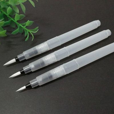 Reusable Soft Watercolor Paint Water Absorbent Brush Calligraphy Beginners Pen
