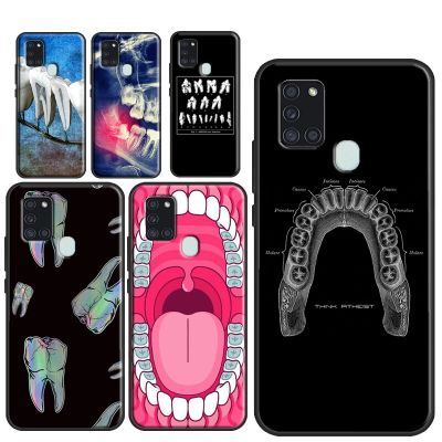 Dentist Tooth Pattern Case For Samsung Galaxy A52 A32 A12 A22 A51 A71 A50 A70 A13 A33 A53 A21S A52S Phone Cover Phone Cases