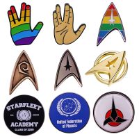 Star-Trek Rainbow Badge LGBTQ Hard Enamel Pin Enamel Pin Lapel Pin for Clothes Brooches on Backpack Briefcase Badge Jewelry Gift