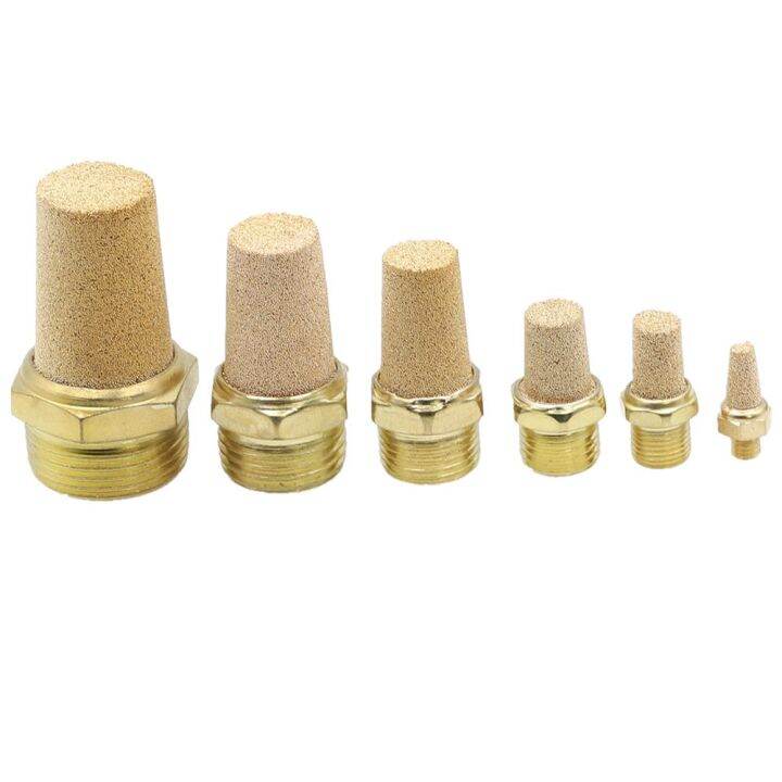 Exhaust pneumatic silencer., noise reducing connector, measures 1/8", 1