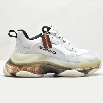 BALENCIAGA Triple S Mesh Faux Nubuck and Faux Leather Sneakers for Men   MR PORTER