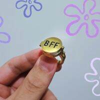 {Xixi เครื่องประดับ2022ล่าสุดแหวน BFF สำหรับวัยรุ่นอะนิเมะน่ารักคู่ความงามสามารถแหวนปรับขนาดได้สำหรับผู้หญิงผู้ชายเทรนด์ใหม่ของขวัญเพื่อนที่ดีที่สุดของอัญมณี