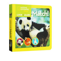 Original English National Geographic Kids look and learn match paperboard Book Encyclopedia of childrens Enlightenment learning