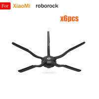 สีดำ5แขนยางด้านข้างแปรงสำหรับ XiaoMi Roborock S5 S50 S51 S55 S6 S6Max E25 E35หุ่นยนต์เครื่องดูดฝุ่นอุปกรณ์เสริม