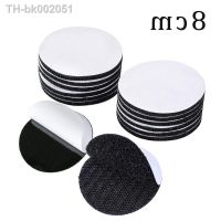 ☈▬ 10pairs 8cm Black Strong Self Adhesive Fastener Dots Stickers Sofa Mat Carpet Anti Slip Temperature Resistance Hook loop