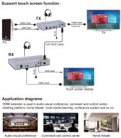 4K 60Hz HDMI 2.0 KVM Extender 60M HDMI USB Extension Over Ethernet Cat5e/6 1080P HDMI Extender With USB Support Mouse Keyboard