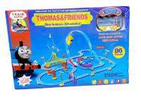 Worktoys ของเล่นเด็ก ชุดรถไฟThomas &amp; Friends วิ่งในรางตีลังกา หมุนได้ 360 องศา พร้อมอุปกรณ์ 86 ชิ้น No.9922A