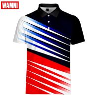 Tennis High Quality Tops&amp;Tees Mens Polo shirts Men Polo Shirts 3D Turn-down collar mens Quick Drying polo shirt（Contact the seller, free customization）