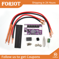 Foriot  DC 12V จอแสดงผลดิจิตอล,100สปีด CNC สปอตเครื่องเชื่อมขนาดเล็กขนาดถือได้แบบพกพา18650แบตเตอรี่ลิเธียมเครื่องเชื่อมสปอตของตกแต่งงานปาร์ตี้บอร์ดคอนโทรลเครื่องเชื่อมสัมผัส