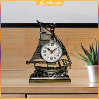 WBLight นาฬิกาตั้งโต๊ะแบตเตอรี่สำหรับตกแต่งดำเนินการนาฬิกาปลุกห้องนอนห้องครัว