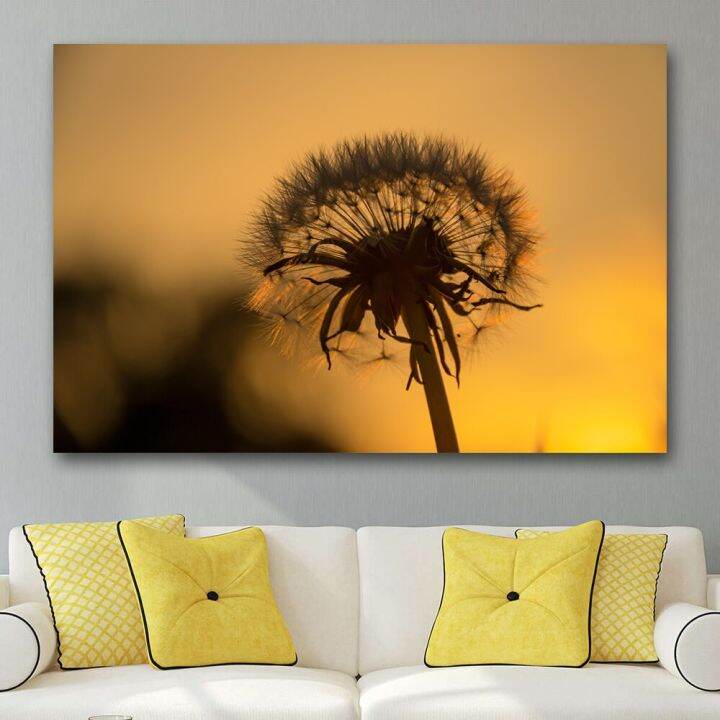 newdandelion-ภาพวาดผ้าใบ-wall-art-ดอกไม้ธรรมชาติโปสเตอร์และพิมพ์-landesccape-ภาพผนังสำหรับตกแต่งห้องนั่งเล่น-cuadros