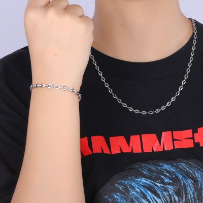 【CW】5mm 60CM High Quality Mens Womens 316L Stainless Steel Gold Silver Color Jewelry Coffee Bean Beads Chain Necklace or Bracelet