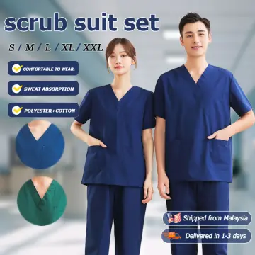 Scrubs Set for Women Breathable Scrub Top and Pants Set Nurse