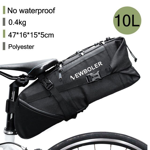 newboler-กระเป๋าจักรยานกันน้ำ13l-กระเป๋าอานจักรยานความจุมากกระเป๋าสะพายหลังขี่จักรยานพับได้