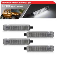 พอดีกับ Hummer H2 2003 2004 2005 2006 2007 2008 2009 Canbus โคมไฟ SMD Led สีขาวแผงประตูรถต้อนรับไฟสุภาพ