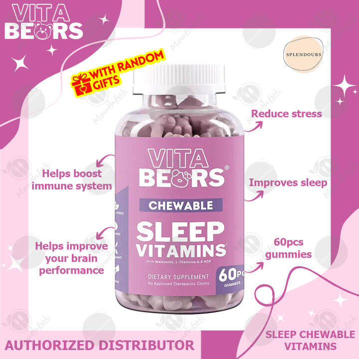 Splendours - VitaBears - SLEEP Chewable Vitamins With Melatonin And ...