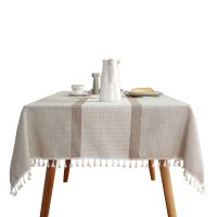 Tablecloth Cloth Art Polyester Small Fresh Nordic Tablecloth Tassel Table Cloth Tea Table Cloth