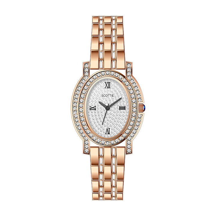 นาฬิกาแฟชั่นผู้หญิง-2022-ใหม่นาฬิกาผู้หญิงเพชรรูปไข่ควอตซ์กันน้ำนาฬิกาแฟชั่นนาฬิกา