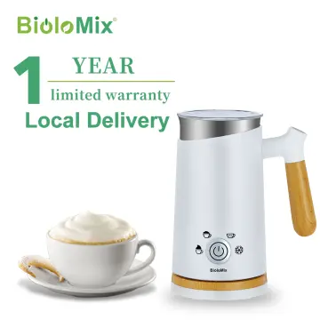 Coffart By BioloMix 5-in-1 Detachable Milk Frother and Steamer