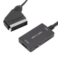 XIN52สคาร์ทไปเป็นเอชดีเอ็มไอสคาร์ทไปเป็นเอชดีเอ็มไอตัวแปลง HDMI SCART ช่องเสียบ HDMI เอาต์พุตตัวแปลงวิดีโอที่สะดวกสำหรับ DVD // PS2/Xbox/sky Box