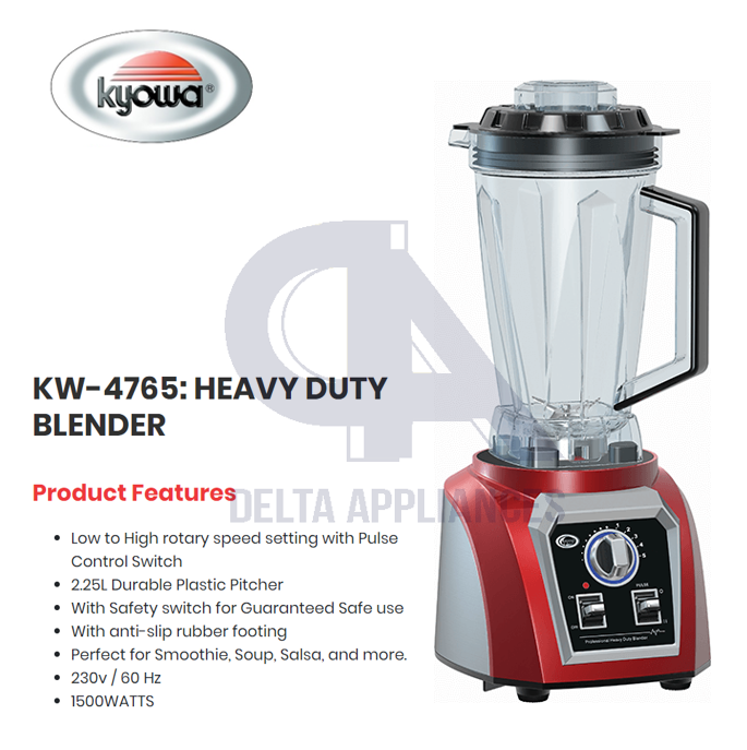 Kyowa KW4765 Heavy Duty Blender 2.25L Lazada PH