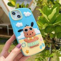 เคสโทรศัพท์ซิลิโคนนิ่มกันตก,เคสโทรศัพท์ Qiqi Hawaii Santio Pochacco 3D สเตอริโอเคสโทรศัพท์สโคปสำหรับ IPhone 14 13 12 11 Pro Max 14 Pro