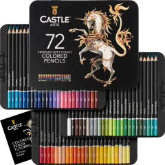 Paint Set,85 Piece Deluxe Wooden Art Set Crafts Drawing Painting Kit with  Easel and 2 Drawing Pads, Creative Gift Box for Teens Adults Artist