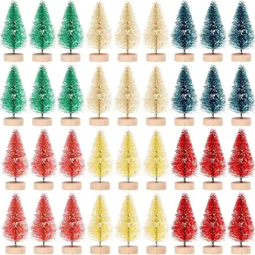 8PCS Multi Size Christmas Pine Tree Green Mini Pine Trees for Xmas Home  Desktop Decoration Noel