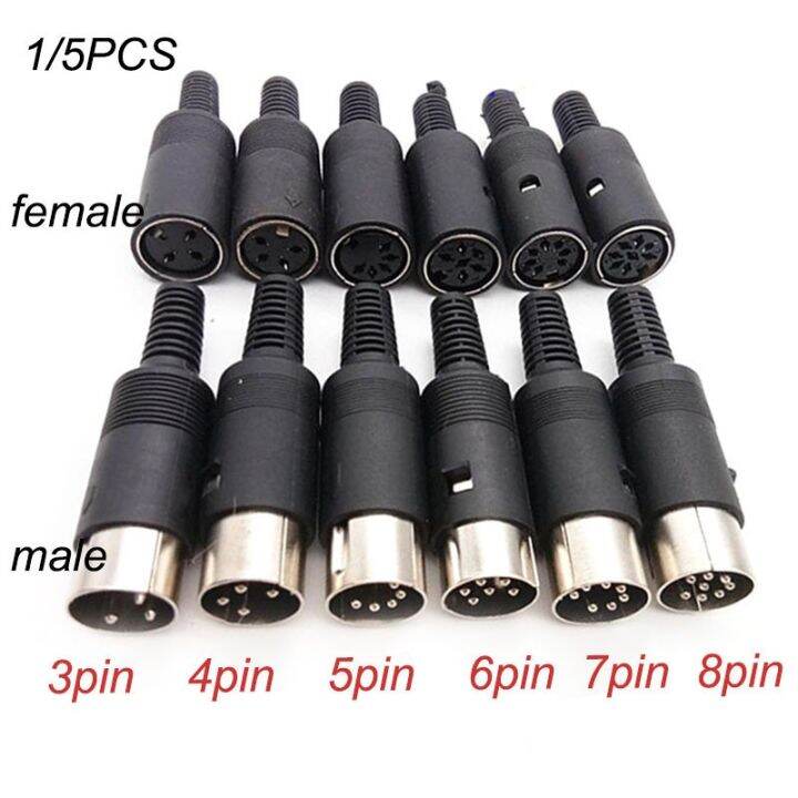 DIN 3pin 4pin 5pin 6pin 7pin 8 Pin Male Female Plug socket jack Solder