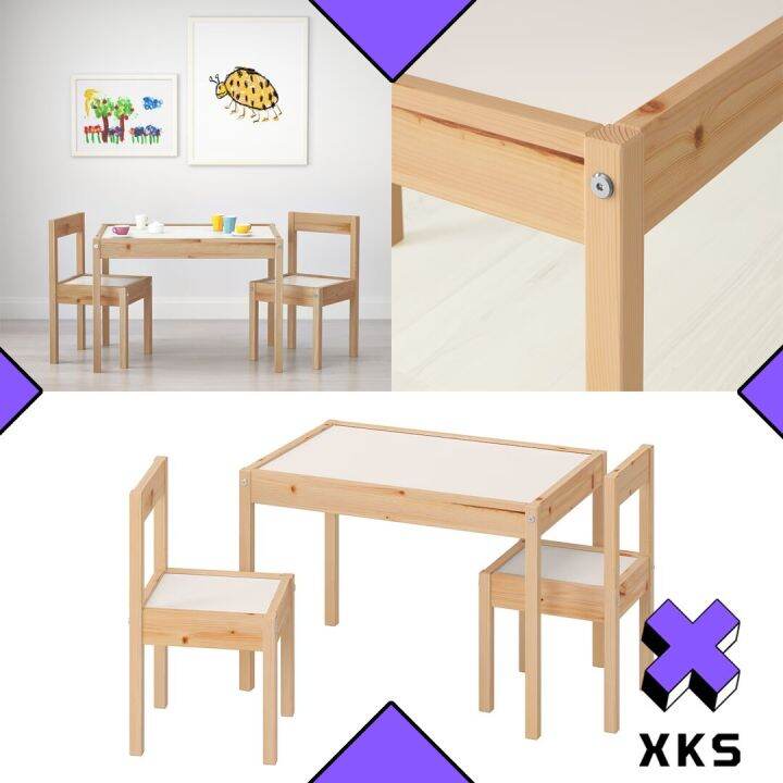 [ XKS TRADING ] IKEA CHILDREN TABLE WITH CHAIR LATT CHILDREN TABLE SET WITH CHAIR IKEA TABLE