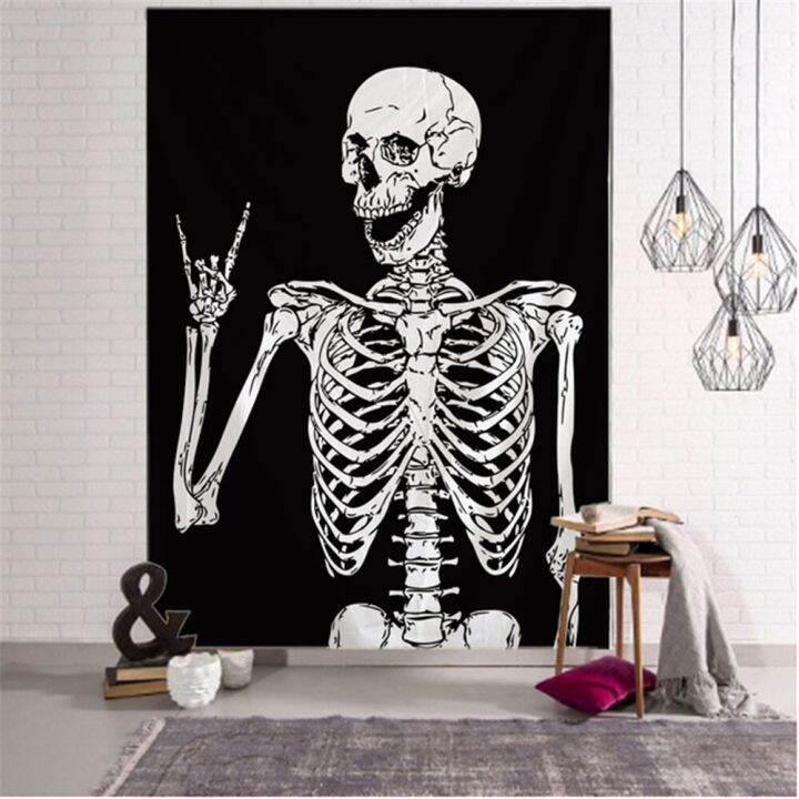 75x58cm-halloween-decor-black-white-simple-skull-print-hippie-skeleton-wall-hanging-witchcraft-wall-tapestry-mandala-wall-art