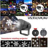 LED Christmas Projector Laser Xmas Projection Christmas Decoration Stage Lighting Snowflake Snowfall Lamp Party New Year Gift