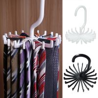 【CC】۩☑  20 Claw Rotatable Tie Rack Scarf Organizer Silk Hanger Multifunctional Storage Holder Accessories