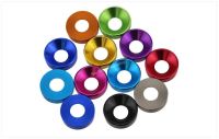 Aluminum alloy washer Colorful for flat head Countersunk head screw bolt washer M2 M2.5 M3 M4 M5 washer model Nails  Screws Fasteners