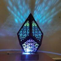 LED Bohemian Corner Floor Lamp Diamond Starry Sky Light Projection Lamp Floor Light Standing Lamp for Living Room Bedroom Decor