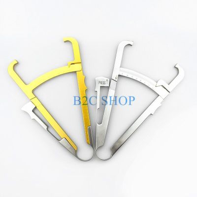 Measuring Clip Caliper Stainless Steel Fat Caliper Skin Pleat Thickness Gauge Stainless Steel