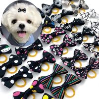 【YF】▫  Set Yorkie Bows Small Dog Grooming Accessories Rubber Bands Cats  Dogs Headwear Items