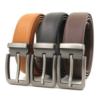 Men Belt ผู้ชายเข็มขัดหนังวัว3.3เซนติเมตรผู้ชายขาหัวเข็มขัดเข็มขัดชายธุรกิจสบายๆกางเกงยีนส์กางเกงเข็มขัดเข็มขัดสำหรับผู้ชาย110-130เซนติเมตร