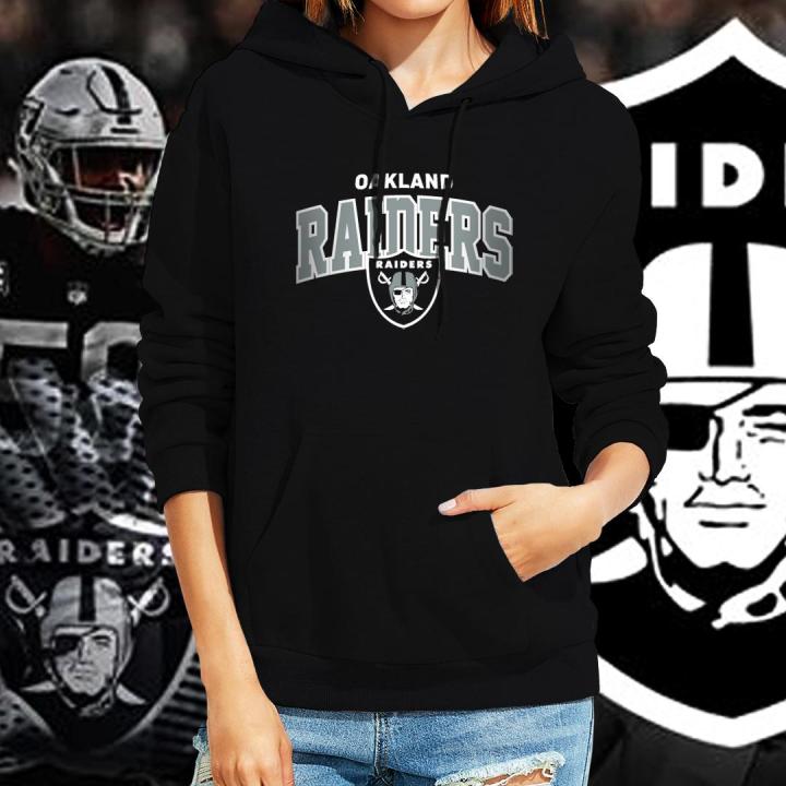 Oakland Raiders Majestic Team NFL Hoodies Jacket for Women