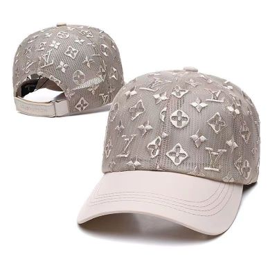Euramerican หมวกเบสบอลปรับหมวกกันแดดเดินทางได้สำหรับผู้ชายและผู้หญิง,ระบายอากาศได้ดีมีตัวอักษรแฟชั่น LVV