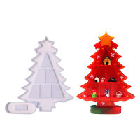 Resin DIY Dropping Mold Christmas Tree Mini Window Storage Decoration Silicone Mold