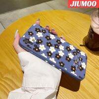 JIUMOO เคสปลอกสำหรับ Samsung A71 5G เคสซิลิโคนนิ่มลายดอกไม้ดีไซน์ใหม่เคสโทรศัพท์ด้านข้างขอบสี่เหลี่ยมคลุมทั้งหมดป้องกันเลนส์กล้องเคสกันกระแทก