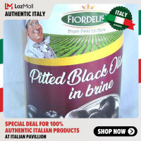 Fiordelisi Italian Pitted Black Olive in Brine, 4000g