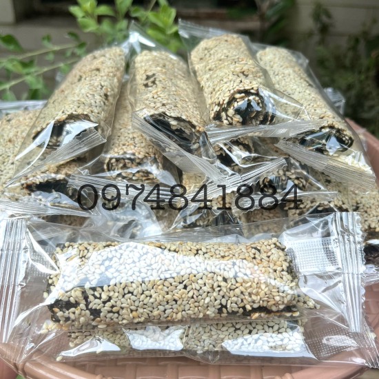 1kg rong biển cuộn mè siêu giòn thơm ngon - ảnh sản phẩm 6