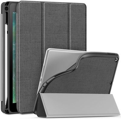IPad 9.7 2018 Case, Tri-Fold Smart Cover พร้อมที่ใส่ดินสอ Apple เข้ากันได้กับ Apple iPad 6th Gen 9.7 นิ้ว 2018 ปล่อยตัว (ปลุกอัตโนมัติ/นอนหลับ)