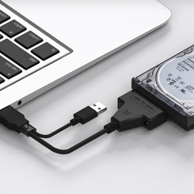 [aCHE] อะแดปเตอร์สายเคเบิลจาก SATA เป็น USB2.0ถึง6 Gbps 7 + 15 22พินสำหรับรองรับฮาร์ดไดรฟ์ SSD HDD ภายนอก2.5นิ้ว SATA III SATA 3
