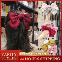 Wave Point Bowknot Hairpins Retro Women Solid Color Braided Hair Clip Ties Headdresses Girls Hairclips Headwear Accessories