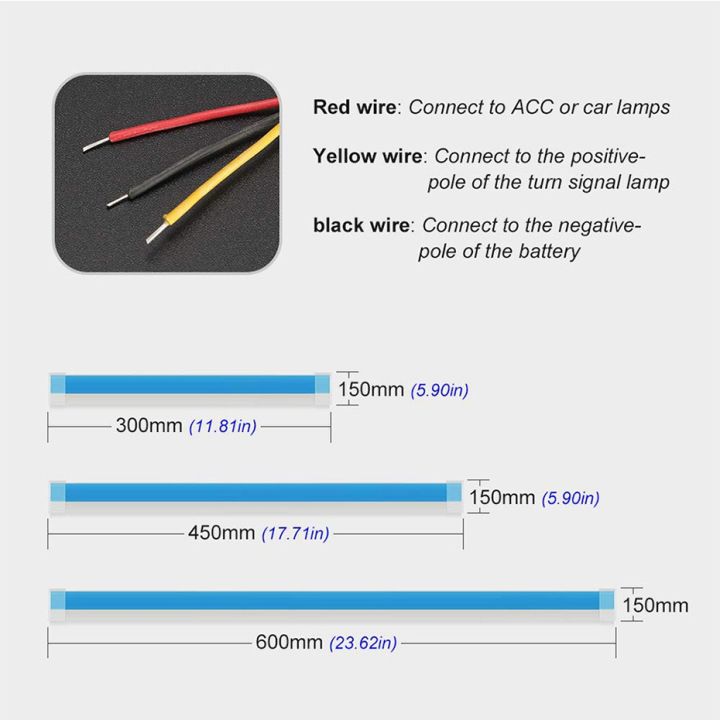 ไฟledติดรถยนต์-2เส้นไฟวิ่งสเต็ป-ความยาวแสง-35ซม-45ซม-60-ซม-สีของแสง-white-to-yellow-ไฟเดย์ไลท์-led-ไฟเดไลท์รถยนต์-ไฟเดย์ไลท์2สเตป-daylight-led-รถยนต์-ไฟ-daylight-led-รถยนต์-ไฟ-daylight-กลางวันไฟตัดหมอ